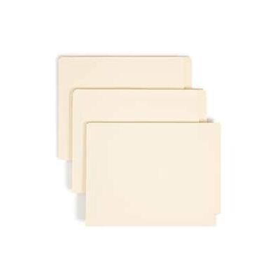 Smead - Reinforced End-Tab Fastener Folders with Divider, 2-Fasteners, Letter Size, 50/Box - Manila Smead - Reinforced End-Tab Fastener Folders with Divider, 2-Fasteners, Letter Size, 50/Box - Manila