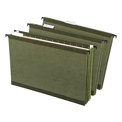 Pendaflex - SureHook Premium Reinforced Hanging File Folder, 5-Tab, Legal, Standard 4/Pack - Green Pendaflex - SureHook Premium Reinforced Hanging File Folder, 5-Tab, Legal, Standard 4/Pack - Green