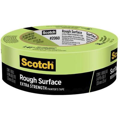 Scotch - 1.41 in. W X 60.1 yd L Green Extra Strength Masking Tape 1 pk Scotch - 1.41 in. W X 60.1 yd L Green Extra Strength Masking Tape 1 pk