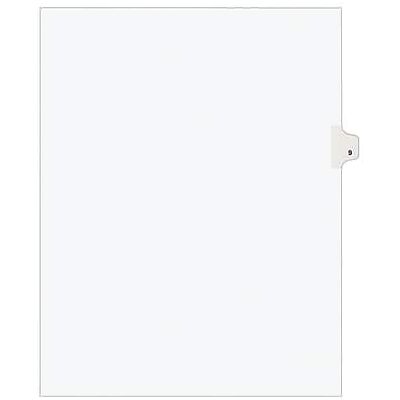 Avery - Legal Pre-Printed Paper Dividers, Side Tab #9, Style, Letter Size, 25/Pack - White Avery - Legal Pre-Printed Paper Dividers, Side Tab #9, Style, Letter Size, 25/Pack - White