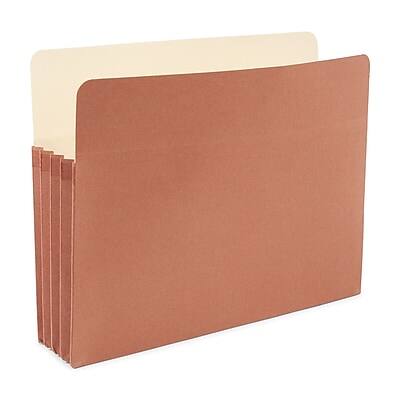 Staples - Reinforced File Pocket, 3.5" Expansion, Letter Size, 25/Box - Brown Staples - Reinforced File Pocket, 3.5" Expansion, Letter Size, 25/Box - Brown