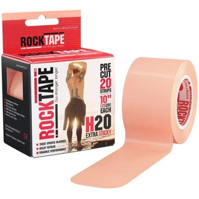 RockTape - Pre-Cut Extra-Sticky Tape, Twenty 10" Strips - Beige RockTape - Pre-Cut Extra-Sticky Tape, Twenty 10" Strips - Beige