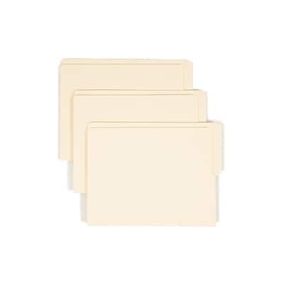 Smead - Recycled End Tab File Folder, Straight Cut, Letter Size, 100/Box - Manila Smead - Recycled End Tab File Folder, Straight Cut, Letter Size, 100/Box - Manila