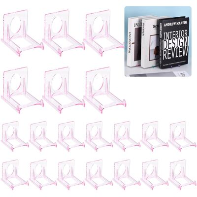 Unique Bargains - 20pcs Book Display Stands, 2" Adjustable Display Holder Mini Clear Easel Collector Stand for Comics, Magazines, DVDs Unique Bargains - 20pcs Book Display Stands, 2" Adjustable Display Holder Mini Clear Easel Collector Stand for Comics, Magazines, DVDs