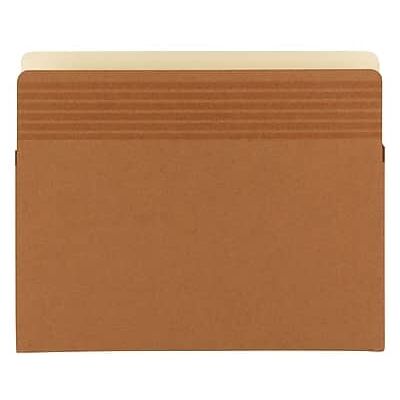 Smead - Easy Grip File Pockets, 5.25" Expansion, Letter Size, 10/Box - Redrope/Brown Smead - Easy Grip File Pockets, 5.25" Expansion, Letter Size, 10/Box - Redrope/Brown