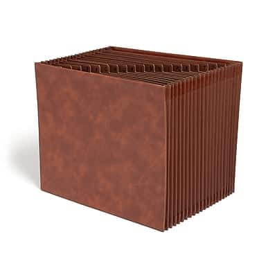 Smead - Tuff Box Bottom Heavy Duty Reinforced Faux Leather Accordion File, Alphabetical Index, 21 Pocket, Letter - Brown Smead - Tuff Box Bottom Heavy Duty Reinforced Faux Leather Accordion File, Alphabetical Index, 21 Pocket, Letter - Brown
