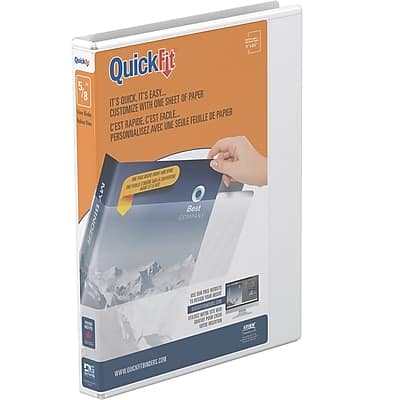 Stride - 5/8" 3-Ring View Binders, D-Ring - White Stride - 5/8" 3-Ring View Binders, D-Ring - White