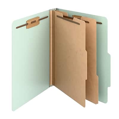 Staples - Heavy Duty Pressboard Classification Folder, 2-Dividers, 2" Expansion, Letter Size, 10/Pack - Green Staples - Heavy Duty Pressboard Classification Folder, 2-Dividers, 2" Expansion, Letter Size, 10/Pack - Green