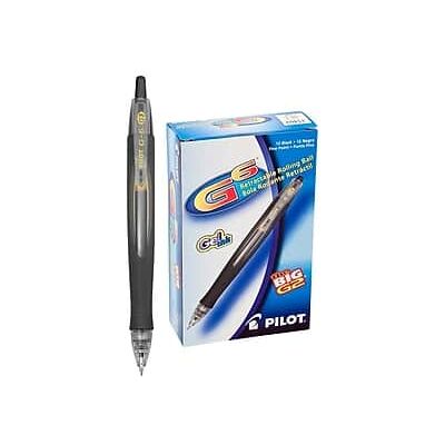 Pilot - G6 Retractable Gel Pens, Fine Point, Dozen - Black Ink Pilot - G6 Retractable Gel Pens, Fine Point, Dozen - Black Ink