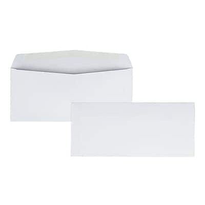 Quality Park - Gummed #10 Business Envelopes, 4 1/8" x 9 1/2", 1000/Carton - White Wove Quality Park - Gummed #10 Business Envelopes, 4 1/8" x 9 1/2", 1000/Carton - White Wove