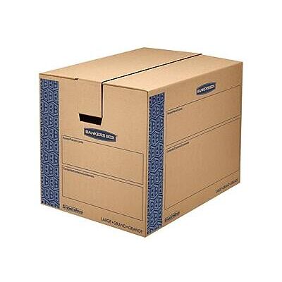 Bankers Box - SmoothMove 24" x 18" x 18" Moving Box, 6/Bundle - Blue/Kraft Bankers Box - SmoothMove 24" x 18" x 18" Moving Box, 6/Bundle - Blue/Kraft