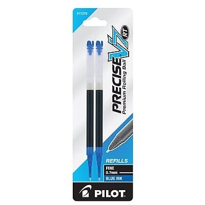 Pilot - Precise V7 RT Rollerball Pen Refill, Fine Tip, 2/Pack - Blue Ink Pilot - Precise V7 RT Rollerball Pen Refill, Fine Tip, 2/Pack - Blue Ink