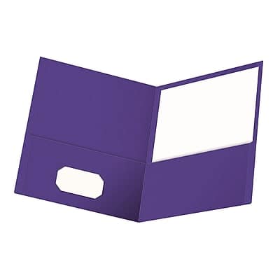 Oxford - Twin Portfolio Folders, 25/Box - Purple Oxford - Twin Portfolio Folders, 25/Box - Purple