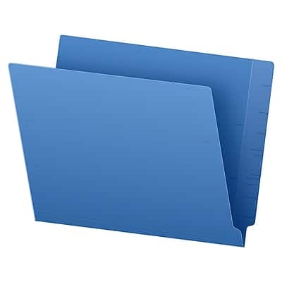 Pendaflex - Recycled End Tab File Folder, Straight Cut, Letter Size, 100/Box - Blue Pendaflex - Recycled End Tab File Folder, Straight Cut, Letter Size, 100/Box - Blue