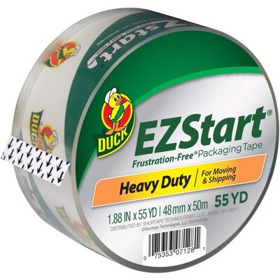 Duck - EZ Start 1.88 in. W X 55 yd L Packaging Tape 1 pk Duck - EZ Start 1.88 in. W X 55 yd L Packaging Tape 1 pk