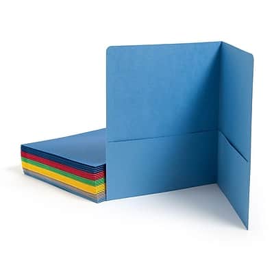 Smead - 2 Pocket Cardstock Portfolio Folder, 25/Box - Assorted Colors Smead - 2 Pocket Cardstock Portfolio Folder, 25/Box - Assorted Colors