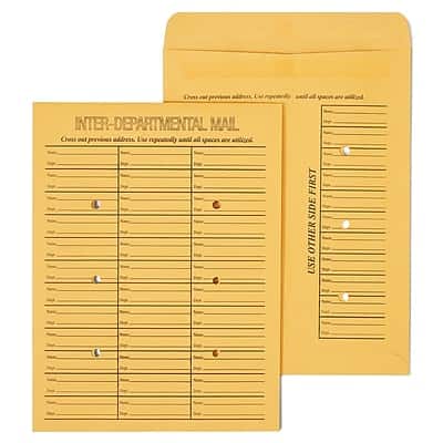 Staples - Adhesive Inter-Departmental Kraft Envelope, 10" x 13", 100/Box - Brown Staples - Adhesive Inter-Departmental Kraft Envelope, 10" x 13", 100/Box - Brown