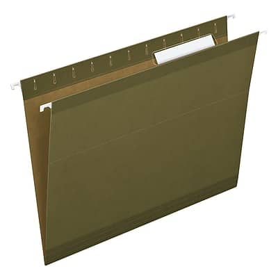 Pendaflex - Hanging File Folders, 1/3-Cut Tab, Letter Size, Standard 25/Box - Green Pendaflex - Hanging File Folders, 1/3-Cut Tab, Letter Size, Standard 25/Box - Green