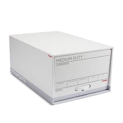 Staples - Medium Duty File Drawers, Legal/Gray, 6/Carton - White/Gray Staples - Medium Duty File Drawers, Legal/Gray, 6/Carton - White/Gray