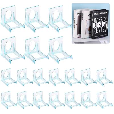 Unique Bargains - 20pcs Book Display Stands, 2" Adjustable Display Holder Mini Clear Easel Collector Stand for Comics, Magazines, DVDs Unique Bargains - 20pcs Book Display Stands, 2" Adjustable Display Holder Mini Clear Easel Collector Stand for Comics, Magazines, DVDs