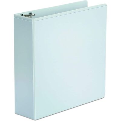 Universal - Economy Round Ring View Binder 3 Rings 3" Capacity 11 X 8.5 White Universal - Economy Round Ring View Binder 3 Rings 3" Capacity 11 X 8.5 White
