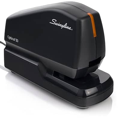 Swingline - Optima 50 Electric Desktop Stapler, 50-Sheet Capacity, Staples Included - Black Swingline - Optima 50 Electric Desktop Stapler, 50-Sheet Capacity, Staples Included - Black