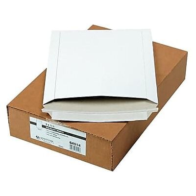 Quality Park - 9" x 11.5" Peel & Seal Fiberboard Mailers, 25/Box - White Quality Park - 9" x 11.5" Peel & Seal Fiberboard Mailers, 25/Box - White