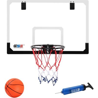 GSE Games & Sports Expert - 24" x 16" Over-The-Door Pro Basketball Hoop with Basketball & Pump, Basketball Hoop Set GSE Games & Sports Expert - 24" x 16" Over-The-Door Pro Basketball Hoop with Basketball & Pump, Basketball Hoop Set