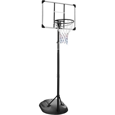 Anysun - Portable Basketball Hoop Adjustable 7.5ft - 9.2ft with 32 Inch Backboard for Youth Adults Indoor Outdoor Basketball Goal - Black+White Anysun - Portable Basketball Hoop Adjustable 7.5ft - 9.2ft with 32 Inch Backboard for Youth Adults Indoor Outdoor Basketball Goal - Black+White