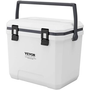 VEVOR - Portable Cooler, 38 QT Hard Cooler with Ice Retention, Heavy-Duty Handles and Cup Holder - White VEVOR - Portable Cooler, 38 QT Hard Cooler with Ice Retention, Heavy-Duty Handles and Cup Holder - White