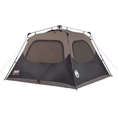 Coleman - Instant Camping Tent, Large Durable Shelter with Poles and Carry Bag - Black Coleman - Instant Camping Tent, Large Durable Shelter with Poles and Carry Bag - Black