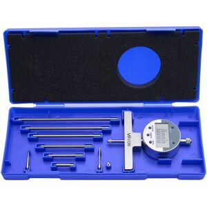 VEVOR - Depth Gauge, Depth Micrometer Digital Electronic Indicator 0-22 inch Measuring Range, 0.0005" Resolution - Silver VEVOR - Depth Gauge, Depth Micrometer Digital Electronic Indicator 0-22 inch Measuring Range, 0.0005" Resolution - Silver