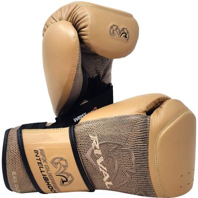 RIVAL - Boxing RFX-Guerrero Intelli-Shock Bag Gloves - 8 oz. - Snake/Brown RIVAL - Boxing RFX-Guerrero Intelli-Shock Bag Gloves - 8 oz. - Snake/Brown