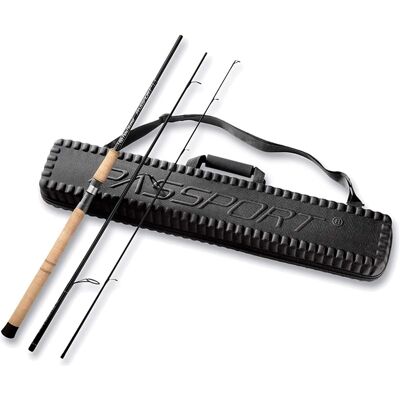 Flying Fisherman - 7' Passport Spinning Rod with Travel Case - Heavy (12-25 lbs) - Black Flying Fisherman - 7' Passport Spinning Rod with Travel Case - Heavy (12-25 lbs) - Black