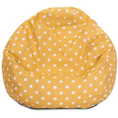 Majestic Home - Small Bean Bag Ikat Dot Citrus - Yellow Majestic Home - Small Bean Bag Ikat Dot Citrus - Yellow