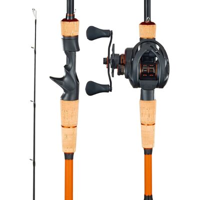 VEVOR - Rod and Fishing Reel Combo, IM7 Carbon Fiber Baitcasting Rod and Reel Combo, Bass Fishing Pole with 7+1 BB System - Black VEVOR - Rod and Fishing Reel Combo, IM7 Carbon Fiber Baitcasting Rod and Reel Combo, Bass Fishing Pole with 7+1 BB System - Black