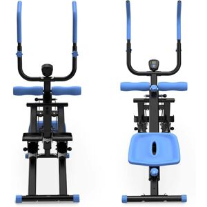 HTUTWOO - Multifunctional 2-In-1 Stair Stepper And Ab Workout Machine - Seamless Switch, Compact Gym Equipment, Silent Rollers - Blue HTUTWOO - Multifunctional 2-In-1 Stair Stepper And Ab Workout Machine - Seamless Switch, Compact Gym Equipment, Silent Rollers - Blue