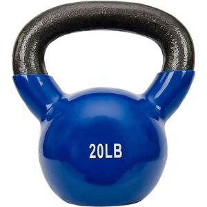 Sunny Health & Fitness - Vinyl Coated Kettlebell 20lbs - Blue Sunny Health & Fitness - Vinyl Coated Kettlebell 20lbs - Blue