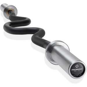 Philosophy Gym - 47-in Super Curl Olympic Barbell - 400LB 4 Needle Bearing 2-in Weight Bar - Chrome Philosophy Gym - 47-in Super Curl Olympic Barbell - 400LB 4 Needle Bearing 2-in Weight Bar - Chrome