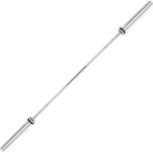 Sunny Health & Fitness - 79” (6.6 ft) Olympic Barbell Bar - Silver Sunny Health & Fitness - 79” (6.6 ft) Olympic Barbell Bar - Silver