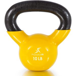 ProsourceFit - Vinyl Coated Iron Kettlebell, 10 lbs - Yellow ProsourceFit - Vinyl Coated Iron Kettlebell, 10 lbs - Yellow