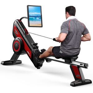 HARISON - Luxury Commercial Rowing Machine with Magnetic & Wind Resistance (HR-W3820 Track) - Black HARISON - Luxury Commercial Rowing Machine with Magnetic & Wind Resistance (HR-W3820 Track) - Black