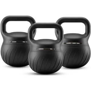 Pyle - Squatz Soft Drop Kettlebell Set for Home Gym Strength Training - Cushioned Base Kettlebell Set with Wide Grip Handle - Black Pyle - Squatz Soft Drop Kettlebell Set for Home Gym Strength Training - Cushioned Base Kettlebell Set with Wide Grip Handle - Black