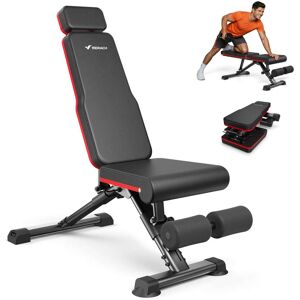MERACH - 990LBS Adjustable Weight Dumbbell Bench with Extended Headrest and Leg Extension, Foldable Workout for Home Gym - Black MERACH - 990LBS Adjustable Weight Dumbbell Bench with Extended Headrest and Leg Extension, Foldable Workout for Home Gym - Black