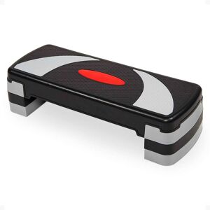 BalanceFrom Fitness - Adjustable Workout Aerobic Step Platform Trainer, Gray/Black - Black/Gray BalanceFrom Fitness - Adjustable Workout Aerobic Step Platform Trainer, Gray/Black - Black/Gray