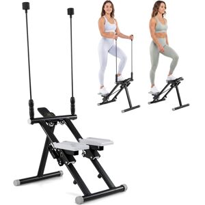Costway - Stair Stepper with Detachable Handlebar LCD Monitor Stable Frame for Home Exercise - Black + Gray Costway - Stair Stepper with Detachable Handlebar LCD Monitor Stable Frame for Home Exercise - Black + Gray