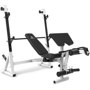 Marcy - Olympic Weight Bench, Home Gym Exercise Equipment Workout Machine, White - White/Black Marcy - Olympic Weight Bench, Home Gym Exercise Equipment Workout Machine, White - White/Black