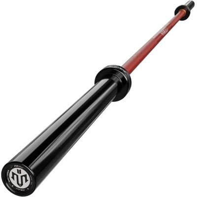 Mikolo - 7ft Olympic Barbell, Barbell for Weightlifting and Powerlifting 45lb, Olympic Bar for 1500lbs Capacity - Red Mikolo - 7ft Olympic Barbell, Barbell for Weightlifting and Powerlifting 45lb, Olympic Bar for 1500lbs Capacity - Red