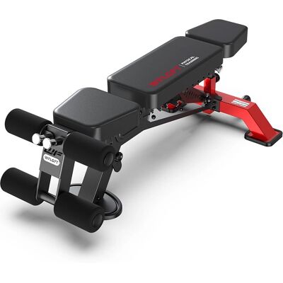 Pooboo - Commercial Dumbbell Bench Weight Bench Incline Bench Home Fitness Workout Bench - Black Pooboo - Commercial Dumbbell Bench Weight Bench Incline Bench Home Fitness Workout Bench - Black