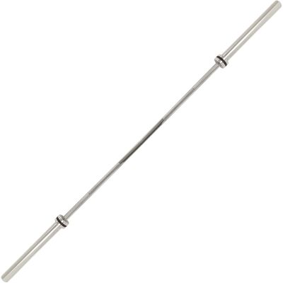 Sunny Health & Fitness - 86” (7 ft) Olympic Barbell Bar with 30mm shaft diameter - Silver Sunny Health & Fitness - 86” (7 ft) Olympic Barbell Bar with 30mm shaft diameter - Silver